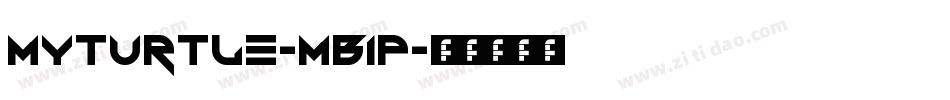 MyTurtle-MB1p字体转换