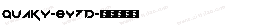 Quaky-8Y7D字体转换 Quaky-8Y7D字体转换