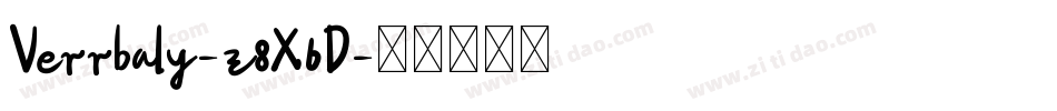 Verrbaly-z8X6D字体转换