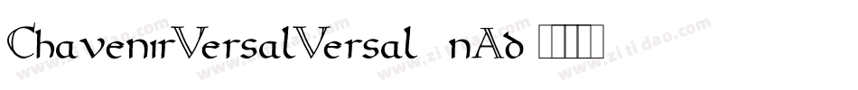 ChavenirVersalVersal-2nAd字体转换
