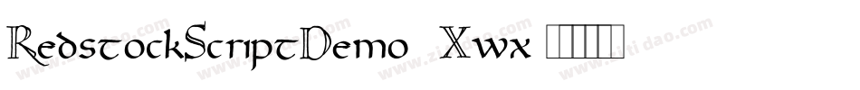 RedstockScriptDemo-4Xwx字体转换