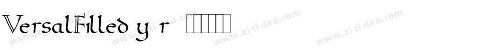 VersalFilled-y1r3字体转换