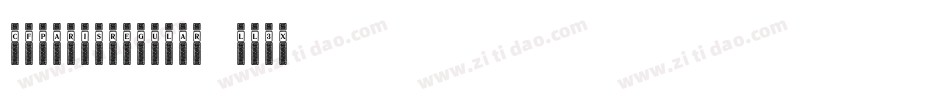 CfParisRegular-ll3X字体转换
