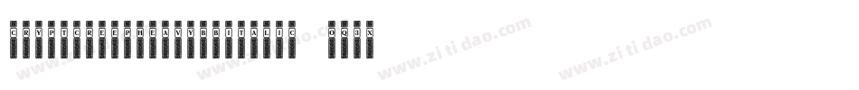 CryptcreepheavybbItalic-oq3x字体转换