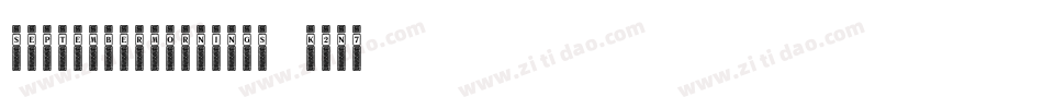 SeptemberMornings-K2n7字体转换