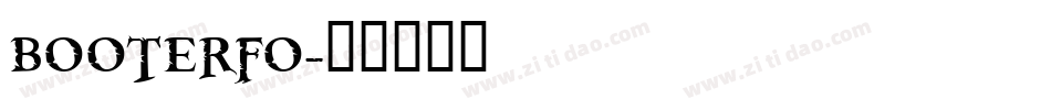 BOOTERFO字体转换