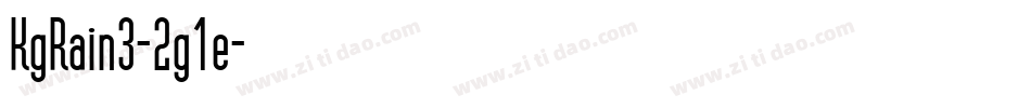 KgRain3-2g1e字体转换