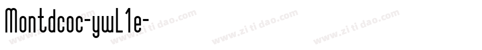 Montdcoc-ywL1e字体转换