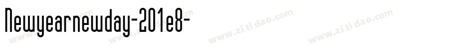 Newyearnewday-2O1e8字体转换