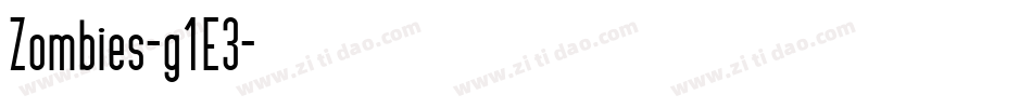 Zombies-g1E3字体转换