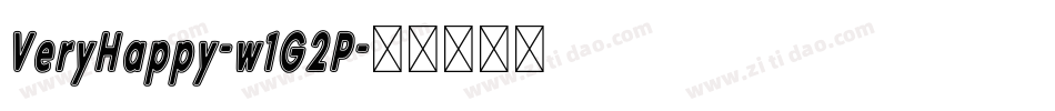 VeryHappy-w1G2P字体转换