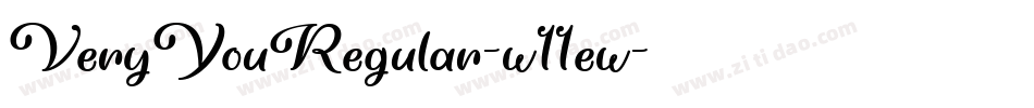 VeryYouRegular-w11ew字体转换