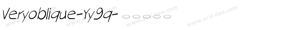 Veryoblique-Yy9q字体转换