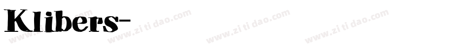 Klibers字体转换