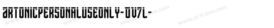 Artonicpersonaluseonly-dV7l字体转换