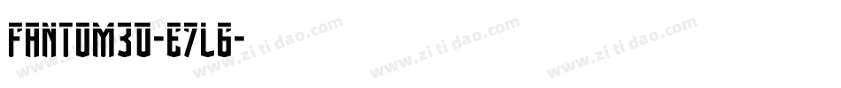 Fantom3D-e7L6字体转换 Fantom3D-e7L6字体转换