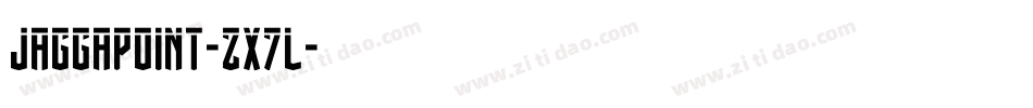 Jaggapoint-zX7L字体转换