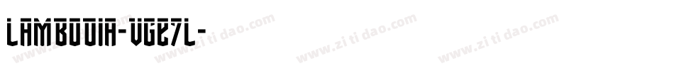 Lambodia-VGE7l字体转换 Lambodia-VGE7l字体转换