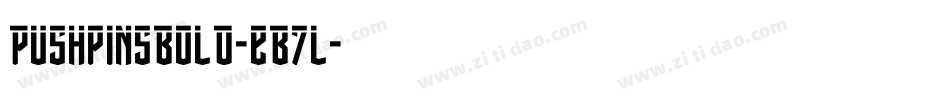 PushpinsBold-EB7l字体转换