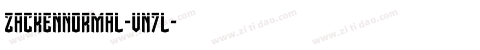 ZackenNormal-vn7L字体转换 ZackenNormal-vn7L字体转换
