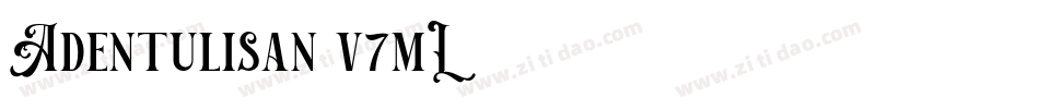 Adentulisan-v7mL字体转换