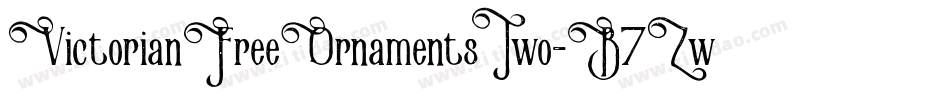 VictorianFreeOrnamentsTwo-B7Zw字体转换
