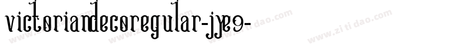 VictoriandecoRegular-jyE9字体转换