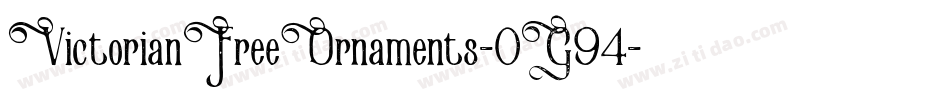 VictorianFreeOrnaments-0G94字体转换