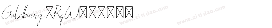 Goldberg-RqW字体转换