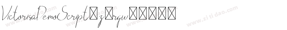 VictorisaDemoScript-z8rqw字体转换 VictorisaDemoScript-z8rqw字体转换