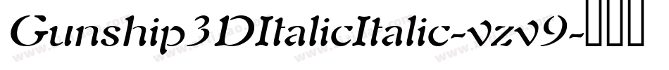 Gunship3DItalicItalic-vzv9字体转换