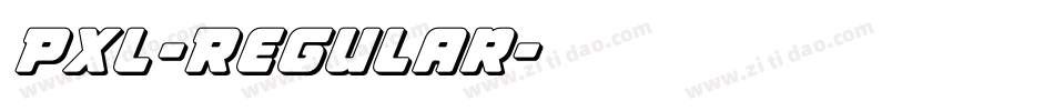 Pxl-Regular字体转换