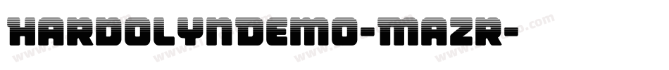 HardolynDemo-MaZr字体转换