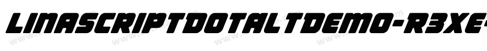 LinaScriptDotAltDemo-R3xe字体转换