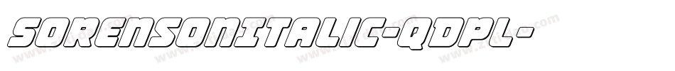 SorensonItalic-qDpl字体转换