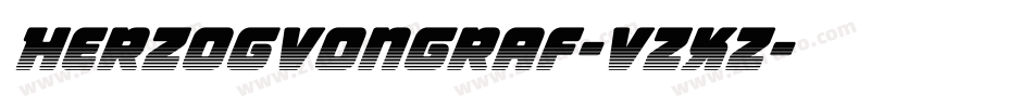 Herzogvongraf-vZXZ字体转换