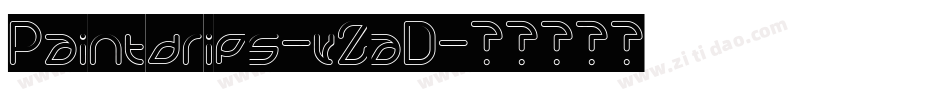Paintdrips-vZaD字体转换