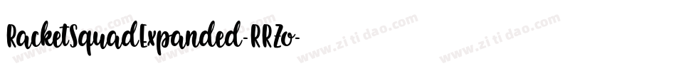 RacketSquadExpanded-RRZo字体转换