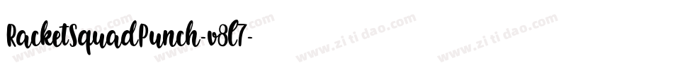RacketSquadPunch-v8l7字体转换