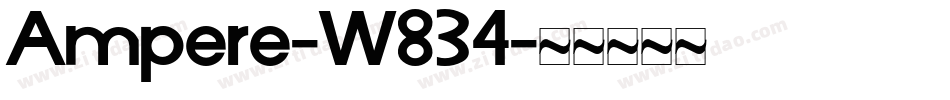 Ampere-W834字体转换