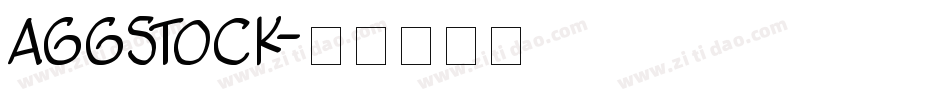 aggstock字体转换