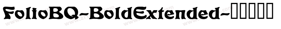 FolioBQ-BoldExtended字体转换