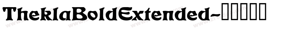 TheklaBoldExtended字体转换