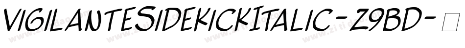 VigilanteSidekickItalic-z9BD字体转换
