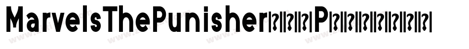 MarvelsThePunisher-61P6字体转换