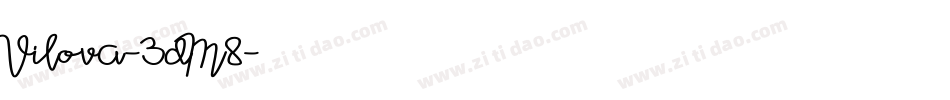 Vilova-3dM8字体转换