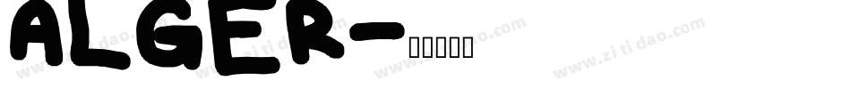 ALGER字体转换
