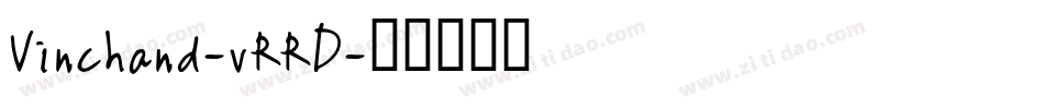 Vinchand-vRRD字体转换