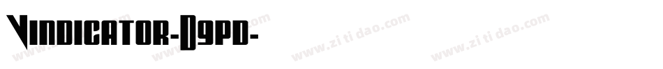 Vindicator-D9pd字体转换