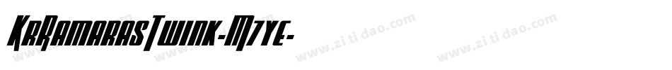 KrRamarasTwink-M7ye字体转换